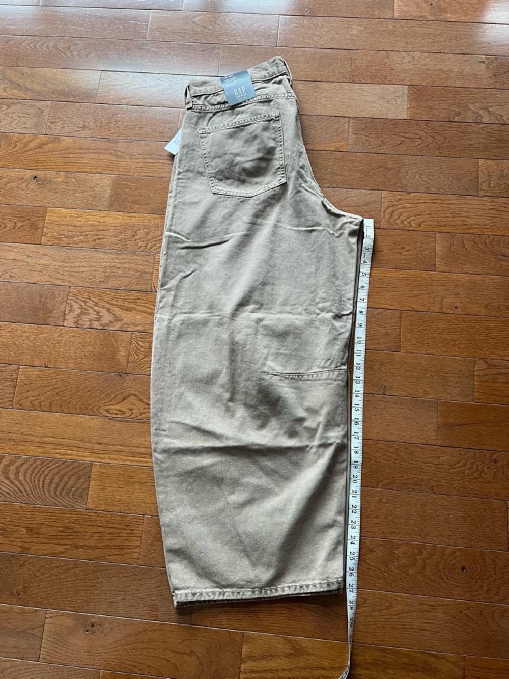 ❤️GAP HIGH RISE HORSESHOE BARREL JEAN-MUSHROOM-14/32 LONG-NWT❤️ - Picture 10 of 15